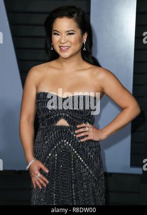 BEVERLY HILLS, LOS ANGELES, CA, USA - Le 04 mars : Kelly Marie Tran à la Vanity Fair Oscar Party 2018 tenue à l'Wallis Annenberg Center for the Performing Arts le 4 mars 2018 à Beverly Hills, Los Angeles, Californie, États-Unis. (Photo par Xavier Collin/Image Press Office) Banque D'Images