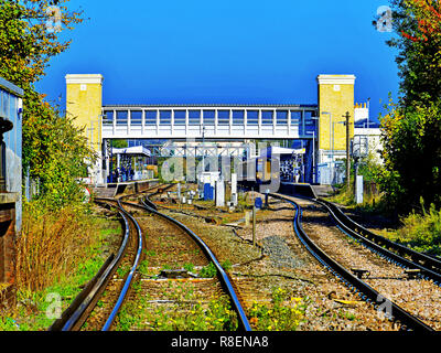 La gare ouest de Canterbury Kent Banque D'Images