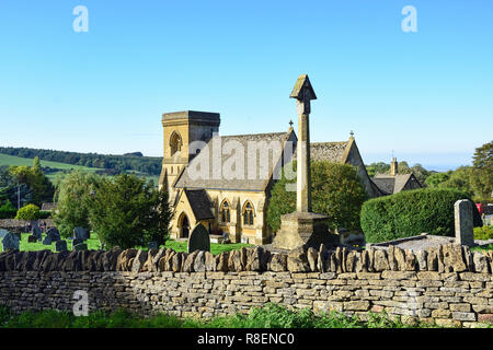 Eglise de St.Barnabas, Snowshill, Gloucestershire, Angleterre, Royaume-Uni Banque D'Images