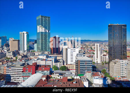 La ville de Mexico, Mexique - 10 décembre 2018 : Mexico City centre quartier financier à proximité de Paseo de Reforma Banque D'Images