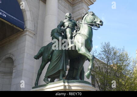 Statue équestre de Theodore Roosevelt Banque D'Images