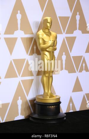 HOLLYWOOD, LOS ANGELES, CA, USA - 04 mars : l'atmosphère dans la salle de presse au 90th Annual Academy Awards tenue au Hollywood & Highland Center le 4 mars 2018 à Hollywood, Los Angeles, Californie, États-Unis. (Photo de David Acosta/Image Press Office) Banque D'Images