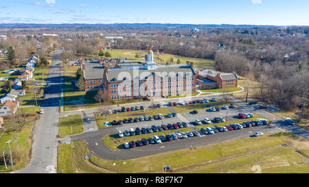 Montgomery C Smith Elementary School, Hudson, comté de Columbia, New York, USA Banque D'Images
