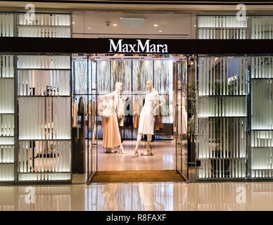 Hong Kong, le 7 avril 2019 : Max Mara store à Hong Kong. Banque D'Images