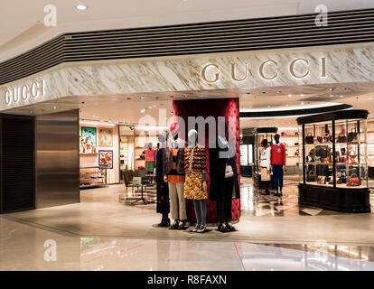 Hong Kong, le 7 avril 2019 : Gucci store à Hong Kong Banque D'Images