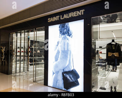 Hong Kong, le 7 avril 2019 : Saint Laurent stocker à Hong Kong Banque D'Images