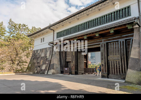 Porte Sakuradamon Au Palais Impérial De Tokyo, Japon Banque D'Images