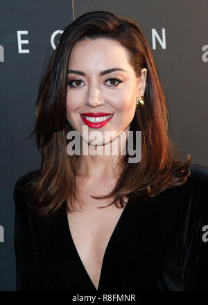 WEST HOLLYWOOD, LOS ANGELES, CA, USA - 02 avril : Aubrey Plaza au Los Angeles première de la Légion 'FX' Saison 2 a tenu à la Directors Guild of America Theatre Le 2 avril 2018 à West Hollywood, Los Angeles, Californie, États-Unis. (Photo par Xavier Collin/Image Press Office) Banque D'Images