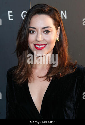 WEST HOLLYWOOD, LOS ANGELES, CA, USA - 02 avril : Aubrey Plaza au Los Angeles première de la Légion 'FX' Saison 2 a tenu à la Directors Guild of America Theatre Le 2 avril 2018 à West Hollywood, Los Angeles, Californie, États-Unis. (Photo par Xavier Collin/Image Press Office) Banque D'Images