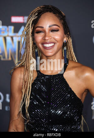 HOLLYWOOD, LOS ANGELES, CA, USA - Le 29 janvier : Meagan bon lors de la première mondiale de Disney et Marvel's 'Black Panther' tenue à l'Kodak Theater Le 29 janvier 2018 à Hollywood, Los Angeles, Californie, États-Unis. (Photo par Xavier Collin/Image Press Office) Banque D'Images