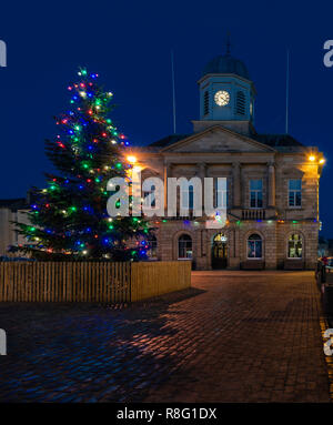 Kelso Christmas Tree, Écosse, 2018 Banque D'Images
