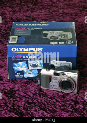 Olympus Camedia C 70 Appareil photo numérique compact zoom Banque D'Images