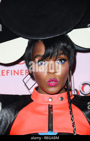 LOS ANGELES, CA, USA - 06 DÉCEMBRE : Janelle Monae à la raffinerie29 29chambres Los Angeles : tourner en un Art Party d'ouverture tenue à la ligne DTLA le 6 décembre 2017 à Los Angeles, Californie, États-Unis. (Photo par Xavier Collin/Image Press Office) Banque D'Images