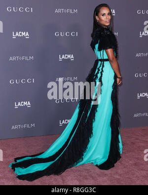 LOS ANGELES, CA, USA - 04 novembre : L'actrice Kerry Washington portant une robe Gucci arrive au LACMA Art  + Film 2017 Gala tenu au Los Angeles County Museum of Art, le 4 novembre 2017 à Los Angeles, Californie, États-Unis. (Photo par Xavier Collin/Image Press Office) Banque D'Images