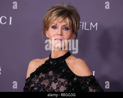 LOS ANGELES, CA, USA - 04 novembre : Jane Fonda arrive au LACMA Art  + Film 2017 Gala tenu au Los Angeles County Museum of Art, le 4 novembre 2017 à Los Angeles, Californie, États-Unis. (Photo par Xavier Collin/Image Press Office) Banque D'Images