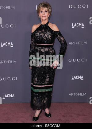 LOS ANGELES, CA, USA - 04 novembre : Jane Fonda arrive au LACMA Art  + Film 2017 Gala tenu au Los Angeles County Museum of Art, le 4 novembre 2017 à Los Angeles, Californie, États-Unis. (Photo par Xavier Collin/Image Press Office) Banque D'Images