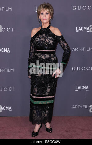 LOS ANGELES, CA, USA - 04 novembre : Jane Fonda arrive au LACMA Art  + Film 2017 Gala tenu au Los Angeles County Museum of Art, le 4 novembre 2017 à Los Angeles, Californie, États-Unis. (Photo par Xavier Collin/Image Press Office) Banque D'Images