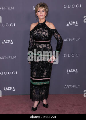 LOS ANGELES, CA, USA - 04 novembre : Jane Fonda arrive au LACMA Art  + Film 2017 Gala tenu au Los Angeles County Museum of Art, le 4 novembre 2017 à Los Angeles, Californie, États-Unis. (Photo par Xavier Collin/Image Press Office) Banque D'Images