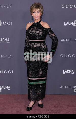 LOS ANGELES, CA, USA - 04 novembre : Jane Fonda arrive au LACMA Art  + Film 2017 Gala tenu au Los Angeles County Museum of Art, le 4 novembre 2017 à Los Angeles, Californie, États-Unis. (Photo par Xavier Collin/Image Press Office) Banque D'Images