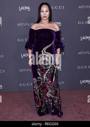 LOS ANGELES, CA, USA - 04 novembre : Eva Chow arrive au LACMA Art  + Film 2017 Gala tenu au Los Angeles County Museum of Art, le 4 novembre 2017 à Los Angeles, Californie, États-Unis. (Photo par Xavier Collin/Image Press Office) Banque D'Images