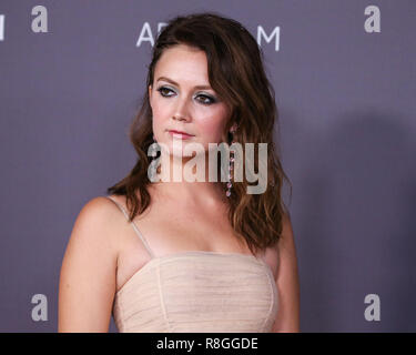 LOS ANGELES, CA, USA - 04 novembre : L'actrice Billie Lourd portant une robe Gucci arrive au LACMA Art  + Film 2017 Gala tenu au Los Angeles County Museum of Art, le 4 novembre 2017 à Los Angeles, Californie, États-Unis. (Photo par Xavier Collin/Image Press Office) Banque D'Images