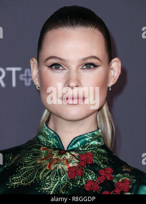 LOS ANGELES, CA, USA - 04 novembre : Modèle Enceinte Behati Prinsloo portant une robe Gucci arrive au LACMA Art  + Film 2017 Gala tenu au Los Angeles County Museum of Art, le 4 novembre 2017 à Los Angeles, Californie, États-Unis. (Photo par Xavier Collin/Image Press Office) Banque D'Images