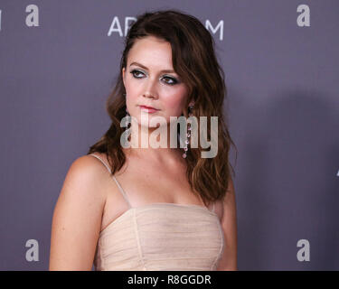 LOS ANGELES, CA, USA - 04 novembre : L'actrice Billie Lourd portant une robe Gucci arrive au LACMA Art  + Film 2017 Gala tenu au Los Angeles County Museum of Art, le 4 novembre 2017 à Los Angeles, Californie, États-Unis. (Photo par Xavier Collin/Image Press Office) Banque D'Images