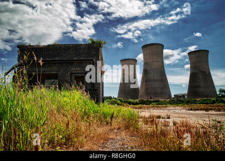 Richborough Power Station dans le Kent Banque D'Images