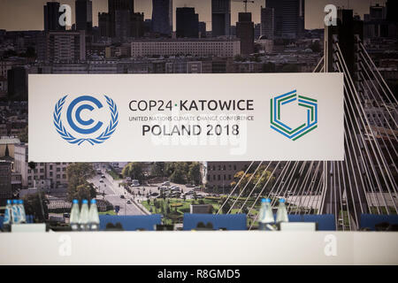 Conférence des Nations Unies sur les changements climatiques (COP24) à Katowice, en Pologne, le 3 décembre 2018 Banque D'Images