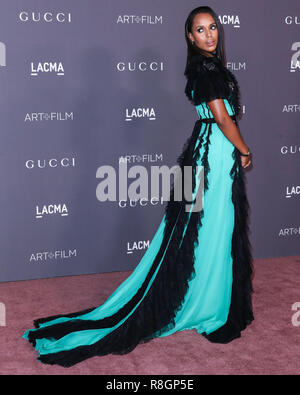 LOS ANGELES, CA, USA - 04 novembre : L'actrice Kerry Washington portant une robe Gucci arrive au LACMA Art  + Film 2017 Gala tenu au Los Angeles County Museum of Art, le 4 novembre 2017 à Los Angeles, Californie, États-Unis. (Photo par Xavier Collin/Image Press Office) Banque D'Images