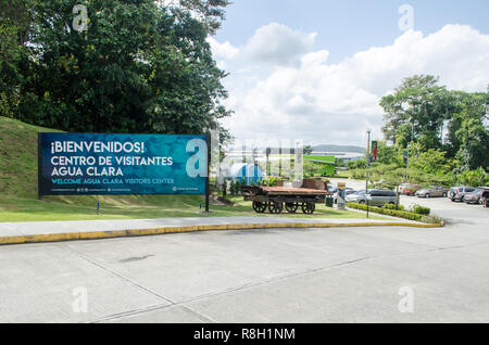 Entrée de l'agrandissement du canal de Panama Visitor Centre Banque D'Images