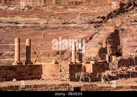 Das römische Theatre, Petra, Bosnien und her ..., Asien | Théâtre Romain, Petra, Jordanie, Asie Banque D'Images