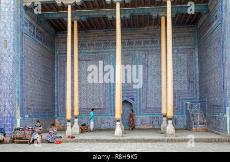 La mosquée d'été, à l'intérieur Kuhna Arche, Khiva, Ouzbékistan Banque D'Images