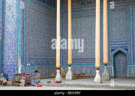 La mosquée d'été, à l'intérieur Kuhna Arche, Khiva, Ouzbékistan Banque D'Images