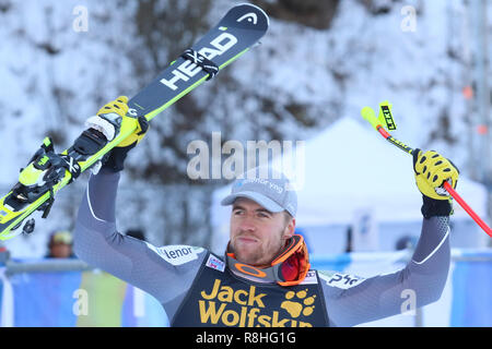 Val Gardena, Groeden, Italie. Le 15 décembre, 2018. Ski alpin FIS, Mens ; Descente Kilde avant l'exulte Aleksander Crédit : podium Plus Sport Action/Alamy Live News Banque D'Images