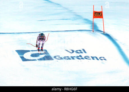 Val Gardena, Groeden, Italie. Le 15 décembre, 2018. Ski alpin, ski Mens ; Manuel Schmid sur la fin : Action Crédit Plus Sport/Alamy Live News Banque D'Images