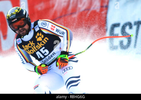 Val Gardena, Groeden, Italie. Le 15 décembre, 2018. Ski alpin, ski Mens ; Klaus Brandner GER franchit la Credit : Action Plus Sport/Alamy Live News Banque D'Images