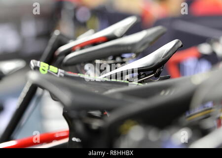 Londres, Royaume-Uni. 15 décembre 2018. TISSOT UCI Coupe du Monde de Cyclisme sur piste à Lee Valley VeloPark, Londres, Royaume-Uni - 15 décembre 2018. Credit : Grant Burton/Alamy Live News Banque D'Images