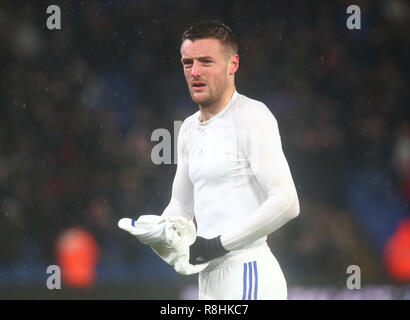 Londres, Royaume-Uni. 15 décembre 2018. Leicester City's Jamie Vardy au cours de Premier League entre Crystal Palace et Leicester City at Selhurst Park Stadium , , Londres, Angleterre le 15 décembre 2018. Action Sport Crédit photo FA Premier League Ligue de football et les images sont soumis à licence. DataCo Usage éditorial uniquement. Pas de vente d'impression. Aucun usage personnel des ventes. Aucune UTILISATION NON RÉMUNÉRÉ : Crédit photo Action Sport/Alamy Live News Banque D'Images