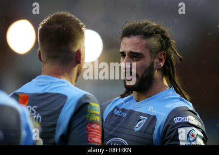 Cardiff, Wales, UK. Le 15 décembre 2018. Josh Navidi de Cardiff Blues. Heineken Cup Champions, piscine 3 rugby match, Cardiff Blues v Saracens au Sport BT Cardiff Arms Park de Cardiff, le samedi 15 décembre 2018. Cette image ne peut être utilisé qu'à des fins rédactionnelles. Editorial uniquement. Photos par Andrew Andrew/Verger Verger la photographie de sport/Alamy live news Banque D'Images