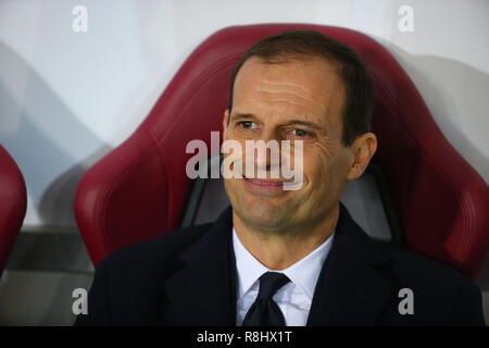 Turin, Italie. Le 15 décembre 2018. football, championnat de Serie A TIM 2018-2019 vs Juventus Turin 0-1 présenté : ALLEGRI : Crédit Photo Agency indépendante/Alamy Live News Banque D'Images