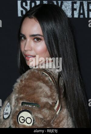 BUENA PARK, Orange County, Californie, USA - 29 SEPTEMBRE : Sofia Carson à Knott's Scary Farm et tous contre le Celebrity nuit 2017 tenue à Knott's Berry Farm le 29 septembre 2017 à Buena Park, Orange County, Californie, États-Unis. (Photo de David Acosta/Image Press Office) Banque D'Images