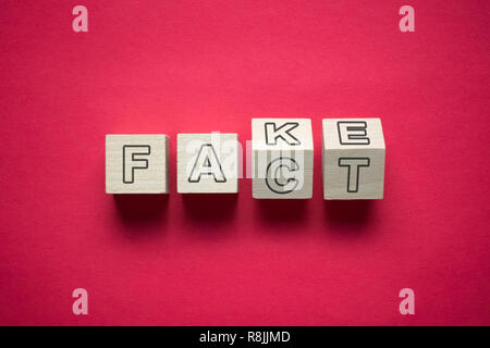 Fait et faux confusion Banque D'Images