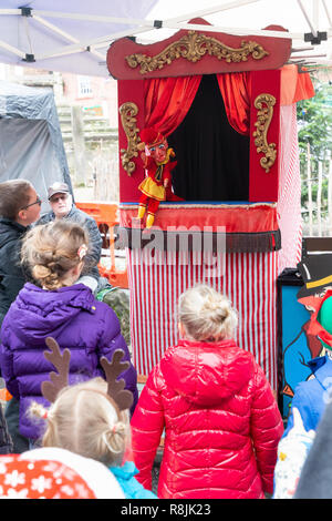 Le samedi 08 décembre 2018 - Le Festival annuel de Dickens en Lymm Lymm, Cheshire, Angleterre, Royaume-Uni. Banque D'Images