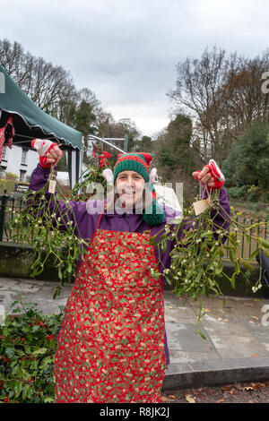 Le samedi 08 décembre 2018 - Le Festival annuel de Dickens en Lymm Lymm, Cheshire, Angleterre, Royaume-Uni. Banque D'Images