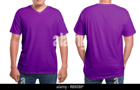 mauve v neck t shirt