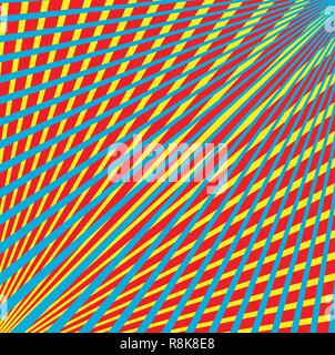 Couleur multi lignes convergentes Illustration de Vecteur