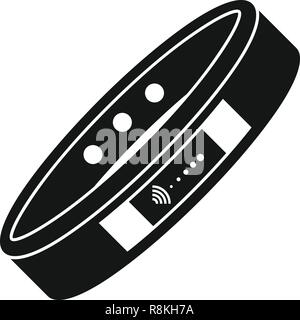 Bracelet Nfc icône. Simple illustration de l'icône vecteur bracelet nfc pour la conception web isolé sur fond blanc Illustration de Vecteur