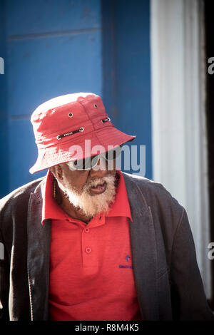 Vieux cubain barbu homme à La Havane Cuba street Banque D'Images