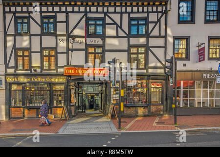 Le George Hotel, Broad Street, Reading, Berkshire, Royaume-Uni Banque D'Images